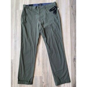 NWT - Banana Republic Aiden Chino Pants Summer Weight Green Size 34”x32” NEW